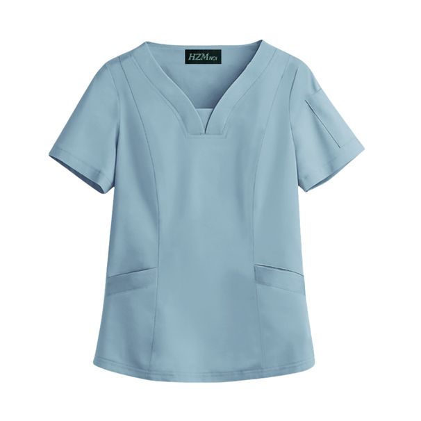 Women’s Clothing Elastic Quick Drying Medical Work Clothes Oral Dentist Operating Room Isolation Clothes Summer Thin Wash Clothes_ecoleips.com