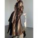 Women's Oversized PU Leather Trench Coat - Edgy Longline Faux Leather Jacket With Belt & 3D Effect_ecoleips.com