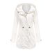 Aria Basics Aria Basics 2022 New Cotton Hooded Trench Coat For Women Spring Autumn Jacket European And American Style Plus Size Loose Solid_ecoleips.com