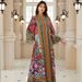 Women's Ethnic Style V Neck Maxi Dress Long Sleeve Printed Loose Flowy Skirt Jalabiya Clothing_ecoleips.com