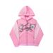 Unisex Trendy Brand Three Stripe Print Hoodie Y2K Street Style Loose Fit Slim Fit European And American Style Sweatshirt_ecoleips.com