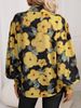 Women's Floral Print Lapel Long Sleeve Shirt Spring/Autumn Casual Fashion Blouse England Style Elegant_ecoleips.com