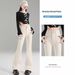 2025 Spring Summer New Flared Jeans Women's Bootcut Pants Slim Fit Versatile Stretch High Waist Floor-Length Bell-Bottom_ecoleips.com