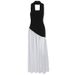Women's Clothing Summer Women's Sexy Patchwork Backless Strapless Dress Style Solid Color Slit Fashion For Formal & Casual For Women_ecoleips.com