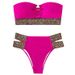 Verve 2025 New Two-Piece Swimsuit For Women Ins Style Sexy Hollow Beach Bikini_ecoleips.com