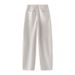 Women's Clothing Spring High Waist Loose Wide Leg Curved Casual Pants Long Sickle Pants_ecoleips.com