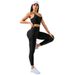Women's Clothing Seamless Yoga Suit Yoga Bra Peach Hip Pants Fitness Wear Training Sports Two Suit_ecoleips.com