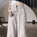American Fashion Brand Vibe Workwear Jeans Women's New Loose High Waisted Versatile Straight Wide Leg Long Pants_ecoleips.com