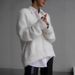 Soft Faux Mink V-Neck Cardigan - Cozy Oversized Pullover For Women, Fall Winter Loose Knit Sweater With Buttons, Elegant Casual Outerwear_ecoleips.com