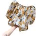 Women's Clothing Women's Floral Print Off-Shoulder Top Loose Fit Short Sleeve Fashionable And Chic Summer Style_ecoleips.com
