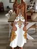 2024 Cross-Border Beach Vacation 3D Printed Bohemian Style Elegant Long Summer Casual Women's Dress_ecoleips.com
