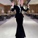 Velvet Two-Piece Set – Elegant Long Sleeve Dress & Blazer Outfit For Women (S-XXL, Black)_ecoleips.com