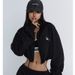 American Style Slim Stand Collar Sun Protection Short For Women's Jazz Dance Outerwear, Waist Up Quick Drying Sports_ecoleips.com