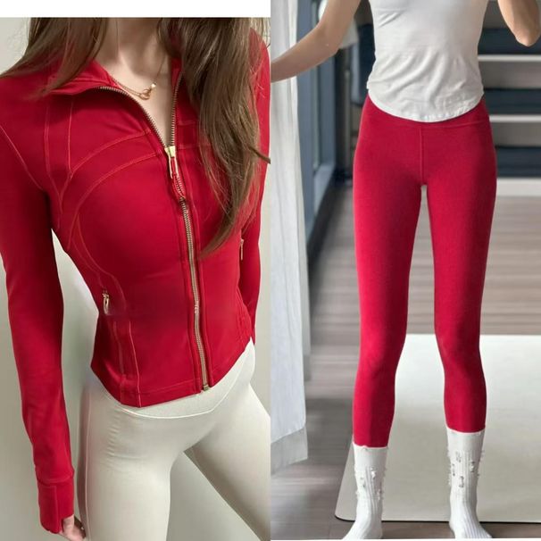 Gold Label Women's Stand Collar Short Jacket Slim Fit Sports Yoga Wear New Suit Casual Outerwear_ecoleips.com
