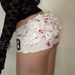 2025 Spring Digital Cherry Printed Folded Lotus Leaf Edge Design Features Slim Fit Elastic Casual Shorts for Women_ecoleips.com