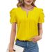 Women's Summer Short Sleeve Top - Breathable Loose Fit Casual Tee In Solid Colors_ecoleips.com
