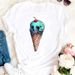 Cross-border Fashion Clothing, Women's Round-neck European And American Fruit Print Plus-size T-shirt For Summer_ecoleips.com