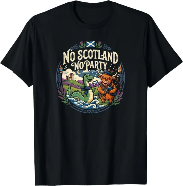 Women's T-Shirts Scotland No Party Scottish Flag Mens Womens Kids T-Shirt_ecoleips.com