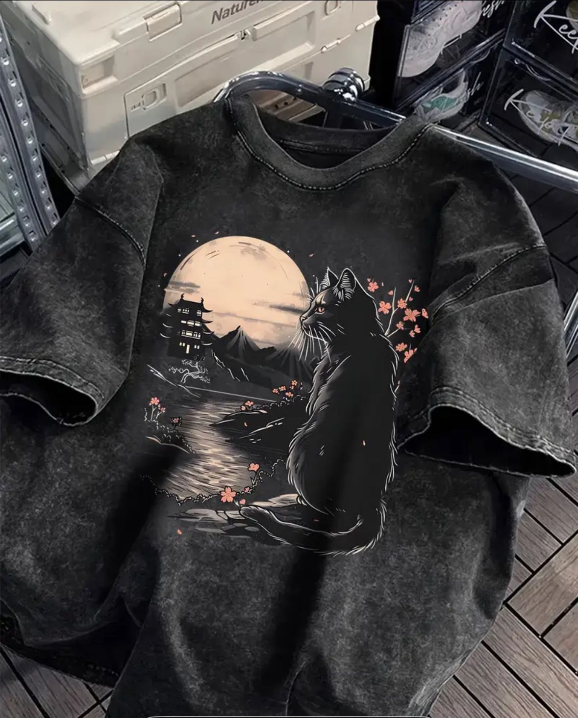 100% Cotton American Retro Washed Vintage Short Sleeve T-Shirt For Men And Women Summer Trendy Ins Style Loose Top_ecoleips.com