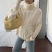 Diyun European And American Casual Solid Color Knitted Long Sleeve Sweater Women's Fashion 2025 Autumn_ecoleips.com
