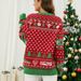 Festive Fair Isle Knit Sweater – Cozy Acrylic Christmas Pullover With Lettering Design (Oversized Fit, S-XXL, Holiday Party Streetwear Essential)_ecoleips.com
