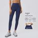 Pilates Yoga Pants Women's Elastic Tight Cropped Pants, High Waist, Butt Lifting, Nude Feel Sports Fitness Pants D25085_ecoleips.com