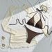 New 2025 Sexy Bikini Set for Women Lace Mesh Four Piece Swimsuit European American Style Cross Border E Commerce_ecoleips.com