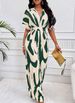 Women's Clothing Spring And Summer New Products Full Body Printed Bat Sleeve Wide Leg Jumpsuit_ecoleips.com