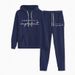 Women's Clothing Autumn And Winter Women's Plus Velvet Hooded Sweatshirt Daily Casual Loose Wear Sweatshirt Suit 0002 Printing_ecoleips.com