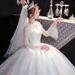 Women's Wedding Dress Super Fairy Like And Dreamy French Style Plus Size V Neck Spring Summer Wedding Gown_ecoleips.com