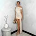 Women's Clothing Solid Color Asymmetrical Ruffled Bandage Mini Dress Style Tight Fit Women's Clothing For Formal & Casual For Women_ecoleips.com