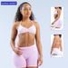Women's High Elastic Nylon Sports Bra Halter Neck Fitness Yoga Underwear Beautiful Back Design Summer_ecoleips.com