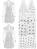Absobe Polka Dot Satin Spliced Lace Tank Mini Dress Women Low Cut Halter Tie Backless Slim A-Line Short Dress Elegant Partywear_ecoleips.com