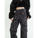 Camouflage Cargo For Women, American Style Tall Women's Jeans, Trendy Wide-leg Pants, Clothing, Slimming Retro_ecoleips.com