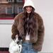 Autumn And Winter Fur Jacket Short Tokas Fur Women's Casual European And American Street Fox Fur Jacket_ecoleips.com