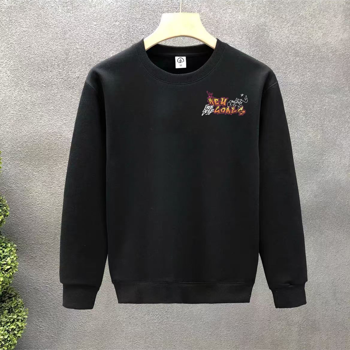FW25 Matching Couple Cotton Crew Neck Sweatshirt - His & Hers_ecoleips.com