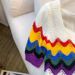 Women's Rainbow Striped Square Neck T-Shirt Thin Ice Silk Knitwear Casual Elegant Fashion For Spring/Summer Autumn_ecoleips.com