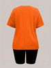 Summer Women's Casual Fashion California Letter Print Loose T-shirt+shorts Two-piece Sportswear Suitable For Daily Wear-52_ecoleips.com