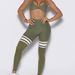 Women's High-Waisted Fitness Yoga Pants Peach Shaped Butt Spliced Sports Wear Butt Lifting High Elasticity Breathable Brushed Feel_ecoleips.com