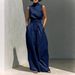 Women's Clothing Spring/Summer Women's Cotton Linen Casual Suit Sleeveless Trousers For Formal & Casual For Women_ecoleips.com