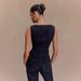 Women's Button Down High Waisted Denim Pants Set High Waist Slim Fit Spring Autumn Clothing_ecoleips.com