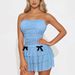 AD462 Quality Model 2025 Summer Girl's Style Fresh And Sweet Women's Strapless Off-Shoulder Cake Dress_ecoleips.com