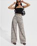 Women's High-Waisted Slimming Straight Leg Jeans Leopard Print European American Style Denim for Women_ecoleips.com