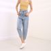 High Waist Plus Size Women's Jeans Loose Fit Harem Pants With 3D Decoration Up To 200 Kg Capacity_ecoleips.com
