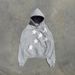 Women's Clothing Unisex Geometric Star 3D Embroidered Hoodie - Stylish Pullover With Patchwork Design For Men & Women (Grey, Light Grey, S/M/L/XL)_ecoleips.com