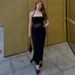 Women's Clothing Sexy Style Mesh Splicing Dress Slim Backless Solid Color Waist Baring Halter Neck Temperament Long Dress_ecoleips.com