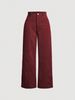 High-Waisted Corduroy Wide-Leg Pants For Women - Vintage Fall & Winter Casual Trousers With Pockets (S-XXL, Wine Red/Black/Gray/Deep Brown/Navy)_ecoleips.com