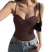 Y2k Women's Strap Top Sexy Tube Tops Sleeveless Cami Crop Tops For Women Fashion Solid Color Bustier_ecoleips.com