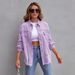 2025 New European American Style Mid-Length Frayed Distressed Denim Jacket For Women, Autumn And Winter Long Sleeve_ecoleips.com