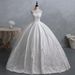 French Style Satin Strapless Wedding Dress Floor Length Slimming Heavy Duty Lace Train Main Gown New 2026_ecoleips.com